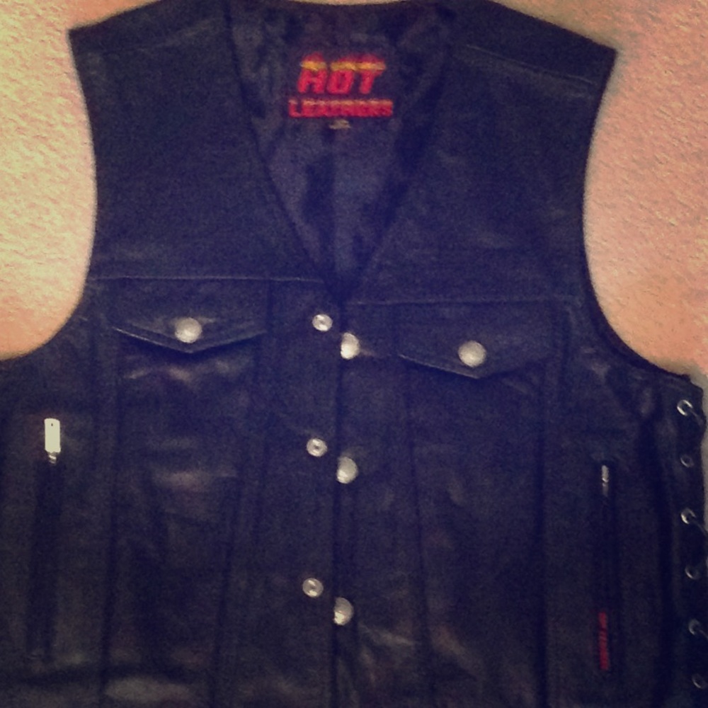 Men's Leather Vest
